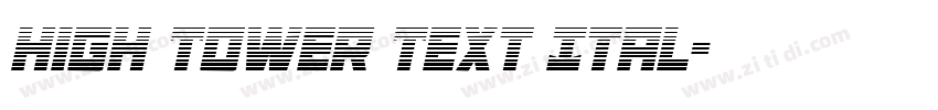 High Tower Text Ital字体转换